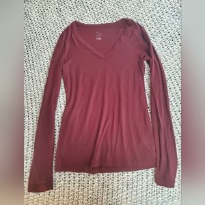 A New Day Long Sleeve V-Neck Tee